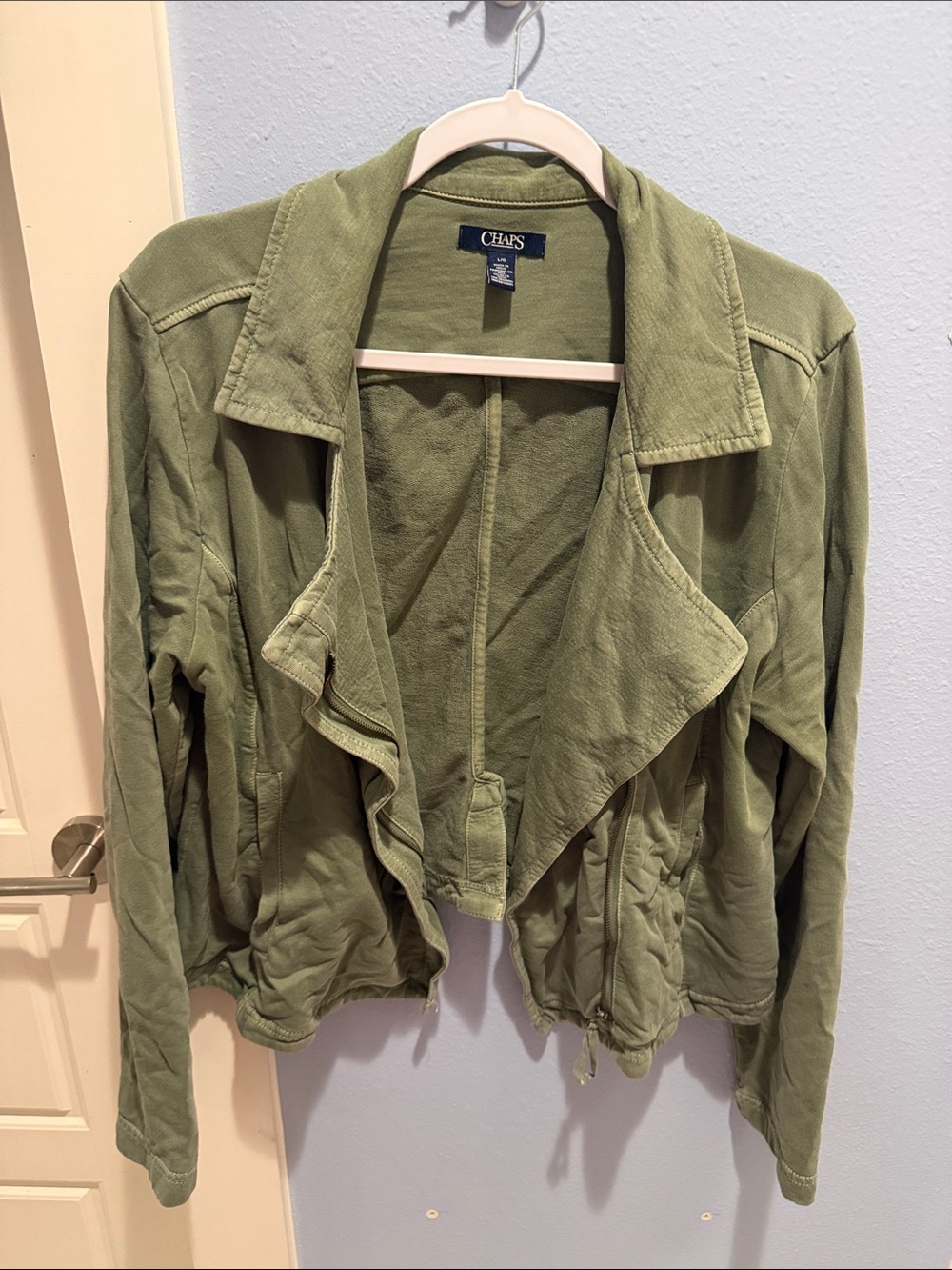 Chaps Olive Utility Drawstring Jacket